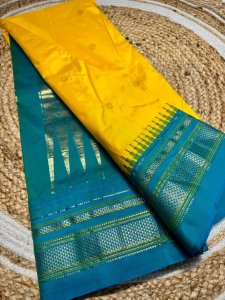 Exclusive Pure Silk Ilkal Saree – Korvai Temple Border & Body Butta Design