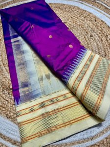 Exclusive Pure Silk Ilkal Saree – Korvai Temple Border & Body Butta Design