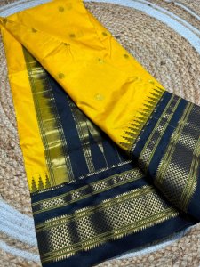Exclusive Pure Silk Ilkal Saree – Korvai Temple Border & Body Butta Design