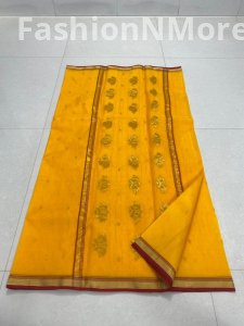 Pure Chanderi Katan Silk Saree