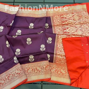 Pure Handloom Banarasi Silk Katan Silk Saree