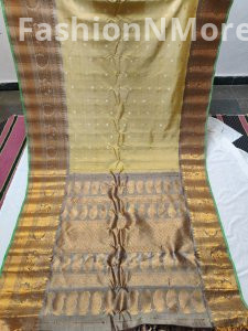 Pure Gadwal Silk Saree with Kanchi Border