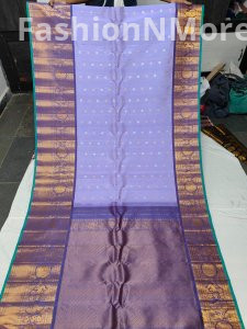 Pure Gadwal Silk Saree with Kanchi Border