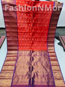 Pure Gadwal Silk Saree with Kanchi Border
