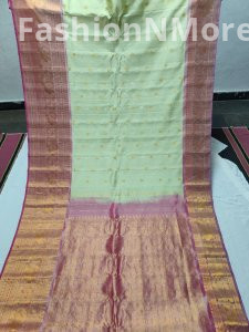Pure Gadwal Silk Saree with Kanchi Border