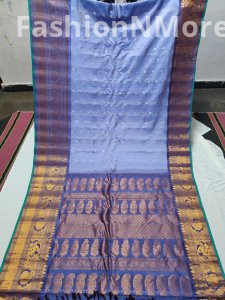 Pure Gadwal Silk Saree with Kanchi Border
