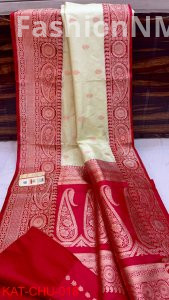 Pure Handloom Banarasi Katan Silk Saree