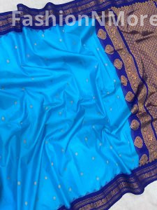 Pure Silk Small Border Gadwal Saree