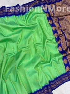 Pure Silk Small Border Gadwal Saree