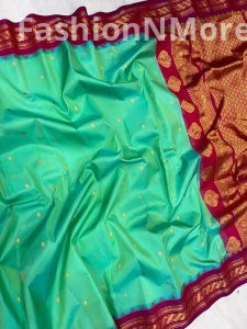 Pure Silk Small Border Gadwal Saree