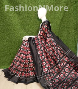 Pure Silk Handloom Twill Ikkat Pochampally Saree