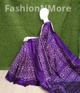 Pure Silk Handloom Twill Ikkat Pochampally Saree