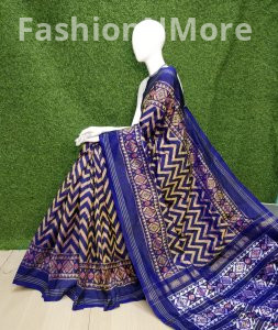 Pure Silk Handloom Twill Ikkat Pochampally Saree