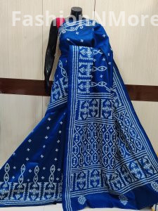 Gujrati Stitch on Pure Bangalore Silk Saree