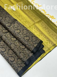 Pure Handloom Kanchi Soft Silk Saree