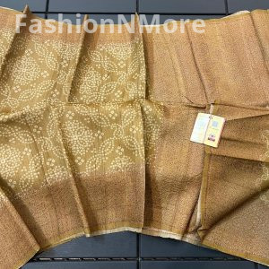 Exclusive Pure Handloom Banarasi Tussar Silk Saree