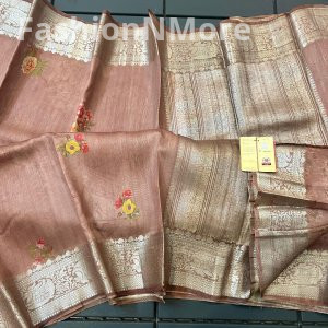 Exclusive Pure Handloom Banarasi Tussar Silk Saree