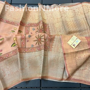Exclusive Pure Handloom Banarasi Tussar Silk Saree