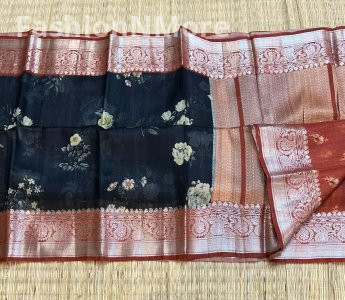 Exclusive Pure Handloom Banarasi Tussar Silk Saree