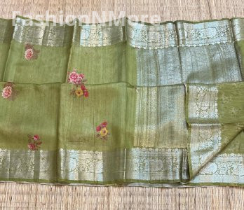 Exclusive Pure Handloom Banarasi Tussar Silk Saree