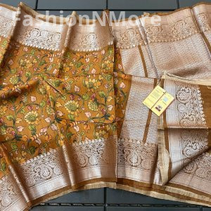 Exclusive Pure Handloom Banarasi Tussar Silk Saree