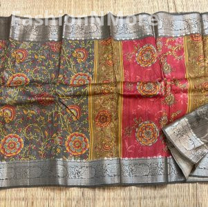 Exclusive Pure Handloom Banarasi Tussar Silk Saree