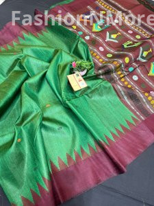 Pure Handloom Tussar Silk Saree