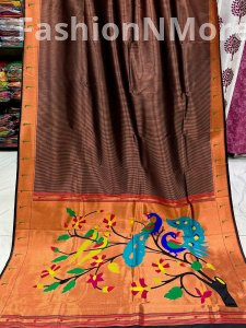 Soft Silk Muniya Border Paithani Saree