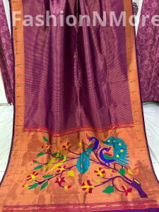 Soft Silk Muniya Border Paithani Saree