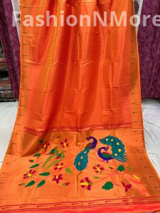 Soft Silk Muniya Border Paithani Saree