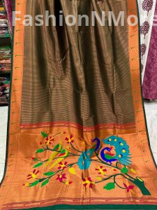 Soft Silk Muniya Border Paithani Saree