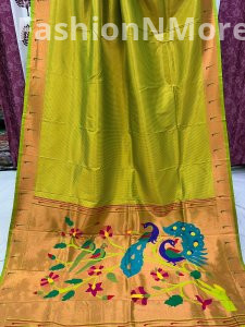 Soft Silk Muniya Border Paithani Saree
