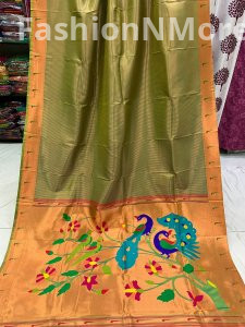 Soft Silk Muniya Border Paithani Saree