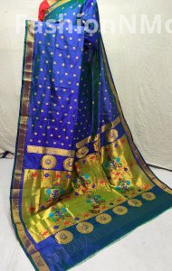 Pure Silk Maharani Kalanjali Paithani
