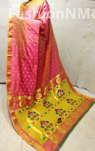 Pure Silk Maharani Kalanjali Paithani