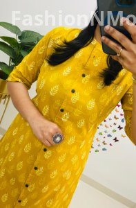 Famous Jaipuri Print A-Line Kurti Co-ord Set with Ankle-Length Pants