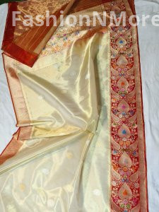 Pure Handloom Banarasi Tissue Silk Saree