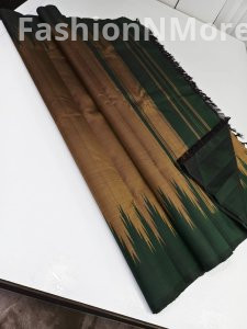 Pure Handloom Kanchipuram Silk Sarees in Vintage Temple Design