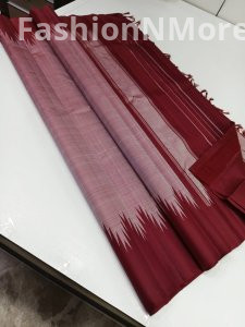 Pure Handloom Kanchipuram Silk Sarees in Vintage Temple Design