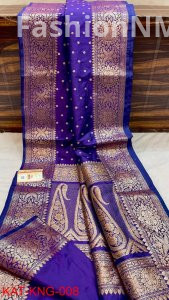Pure Handloom Banarasi Kanjeevaram Katan Silk Saree