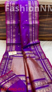 Pure Handloom Banarasi Kanjeevaram Katan Silk Saree