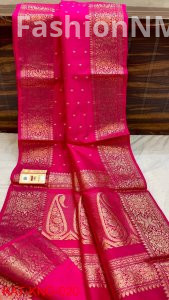 Pure Handloom Banarasi Kanjeevaram Katan Silk Saree
