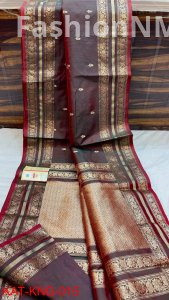 Pure Handloom Banarasi Kanjeevaram Katan Silk Saree