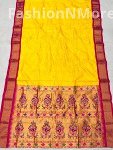 Elegant Pure Silk Chandrakor Paithani Saree