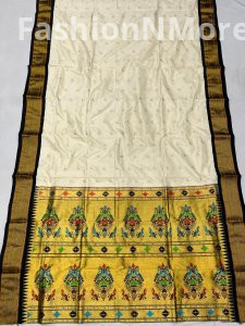 Elegant Pure Silk Chandrakor Paithani Saree