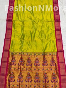 Elegant Pure Silk Chandrakor Paithani Saree