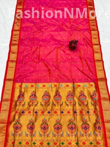 Elegant Pure Silk Chandrakor Paithani Saree