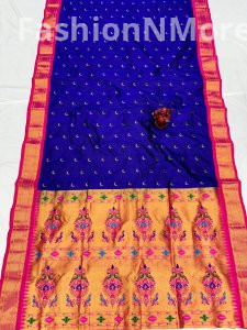 Elegant Pure Silk Chandrakor Paithani Saree