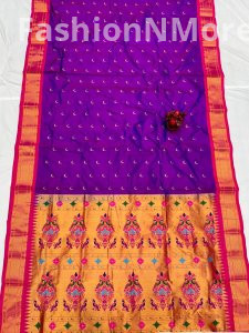 Elegant Pure Silk Chandrakor Paithani Saree