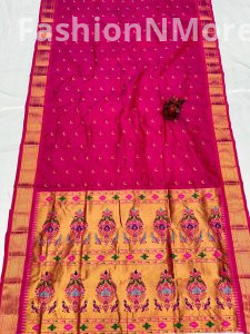 Elegant Pure Silk Chandrakor Paithani Saree